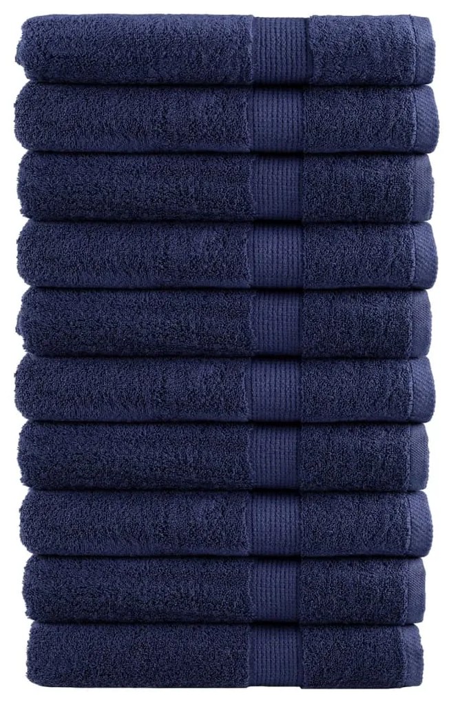 Asciugamani Premium Solund 10 Pz Blu Navy 100x200cm 600gsm /