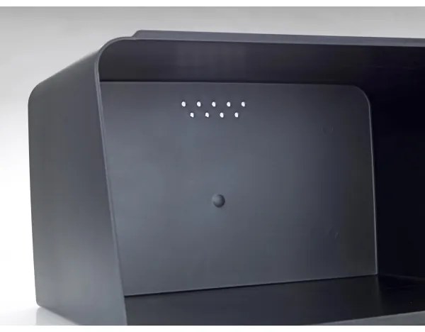 WENKO 54098100 - Portapane KUBO 35x26,5 cm nero/marrone