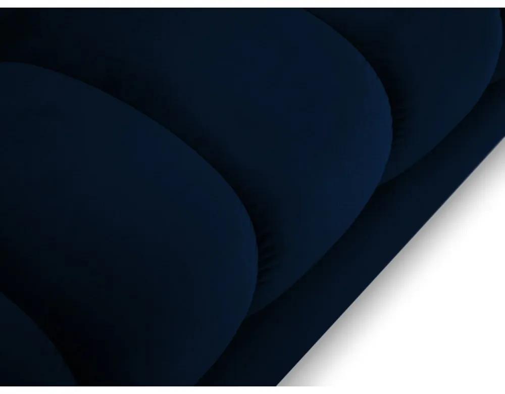 Divano angolare in velluto blu scuro, angolo sinistro Bali - Cosmopolitan Design
