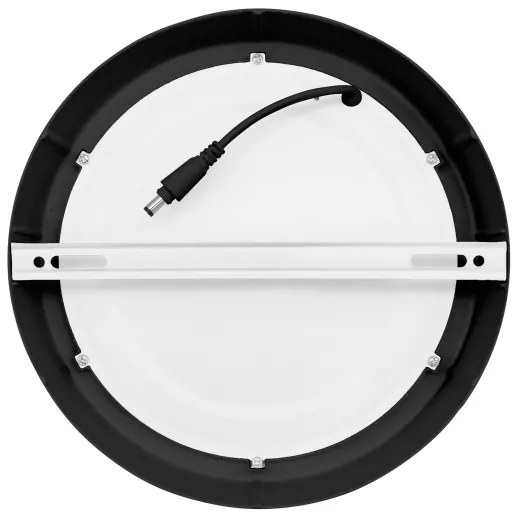 Solight WD172-B - Plafoniera LED LED/18W/230V 3000/4000/6000K nero rotondo