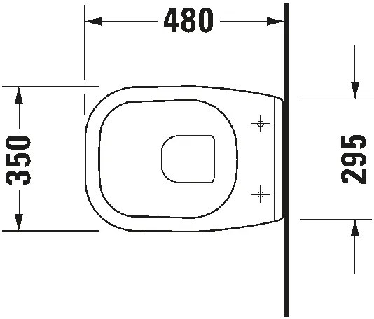 Duravit 22110900002 - WC sospeso D-CODE ceramica/bianco lucido
