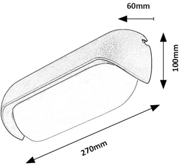 Rabalux 77041 - Applique a LED da esterno HULST LED/13W/230V IP54 antracite