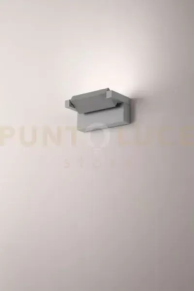 Applique in alluminio grigio cemento  display led 20w cct 3000k 400...