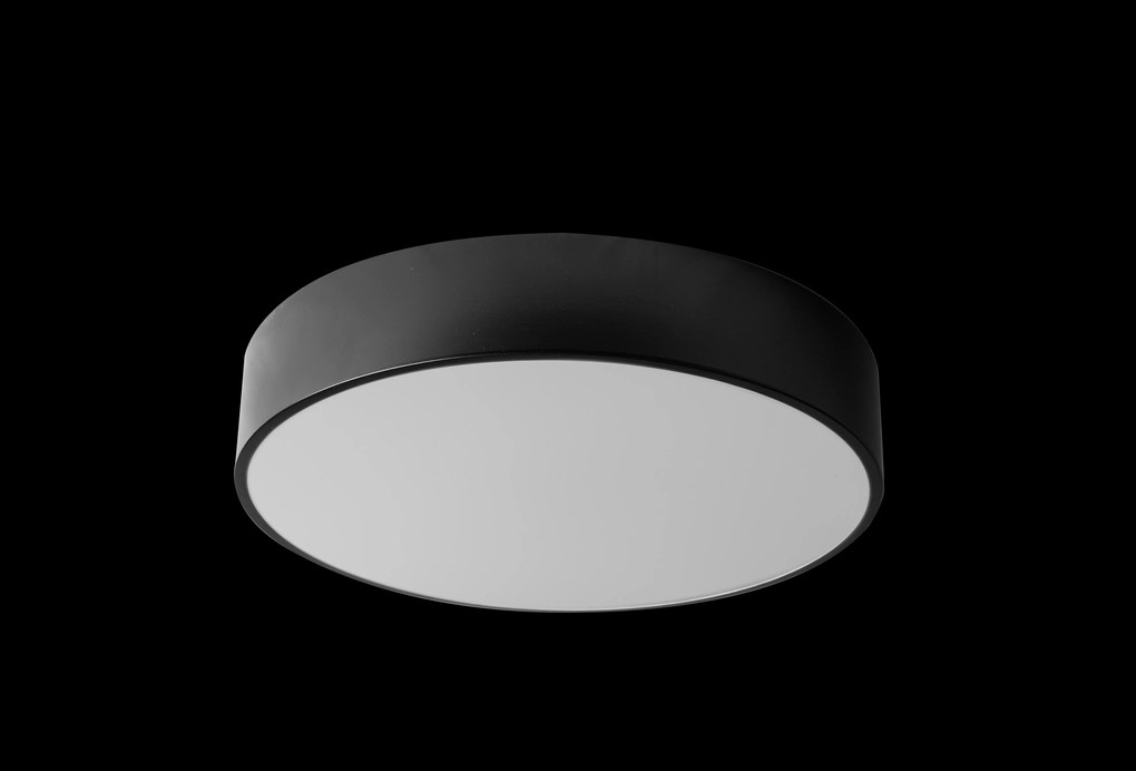 Lampada Plafoniere 50cm Rotonda Nero Da Soffitto app644-5C