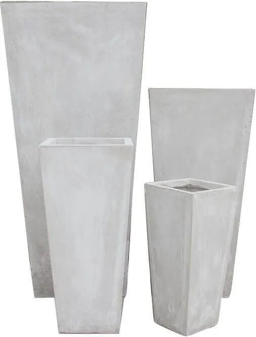 MARGHE - set di 4 vasi da giardino