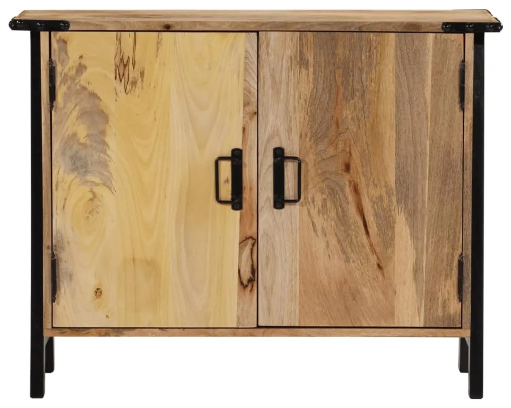 Credenza 88x30x69 cm in legno massello di mango