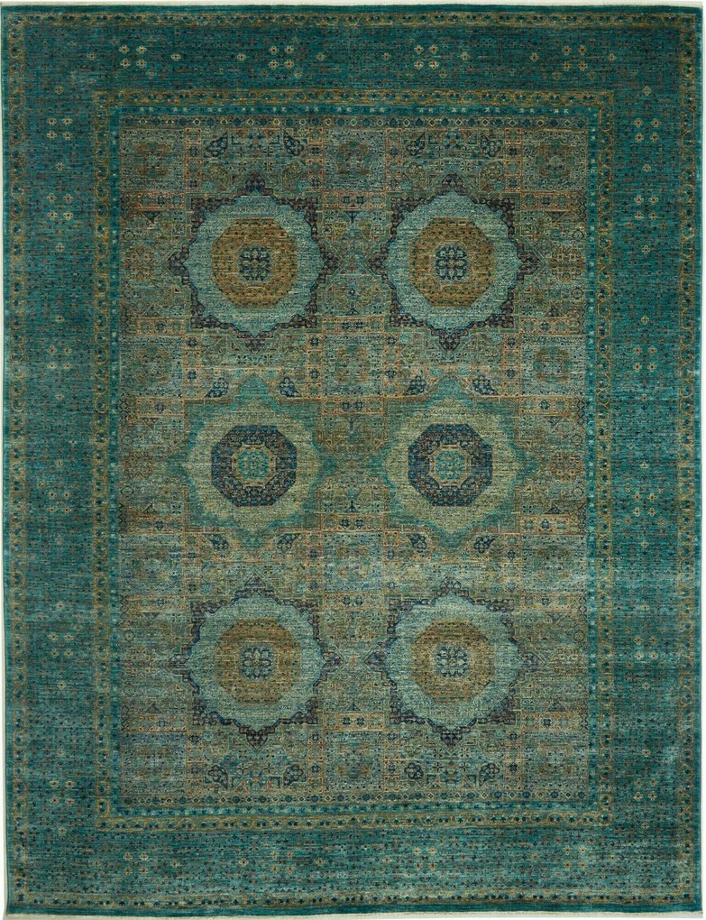 Mamluk Tappeto 360 x 280 Grigio (Pakistan) Annodato A Mano