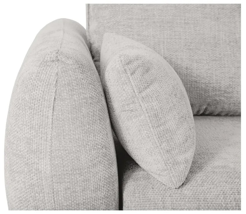 Divano angolare grigio chiaro (angolo destro) Matera - Cosmopolitan Design