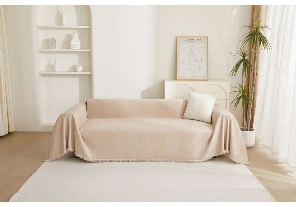 Copridivano beige per poltrona 70 cm Talo – Filumi