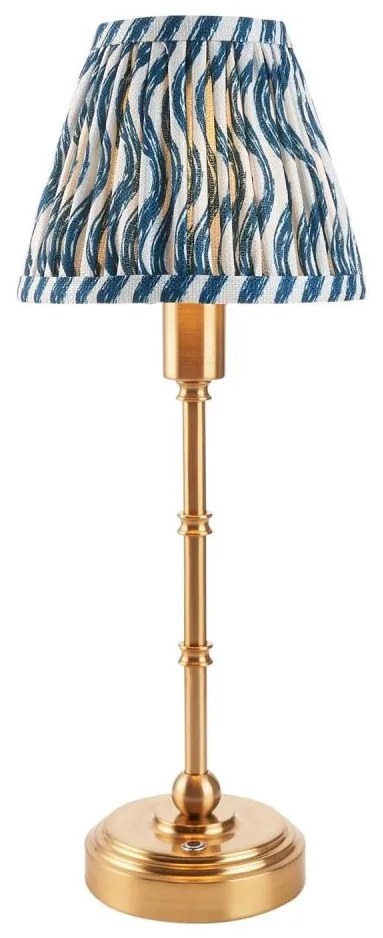 Endon 114796 - LED Lampada da tavolo ricaricabile dimmerabile BURLEY LED/1,5W/5V ottone/blu