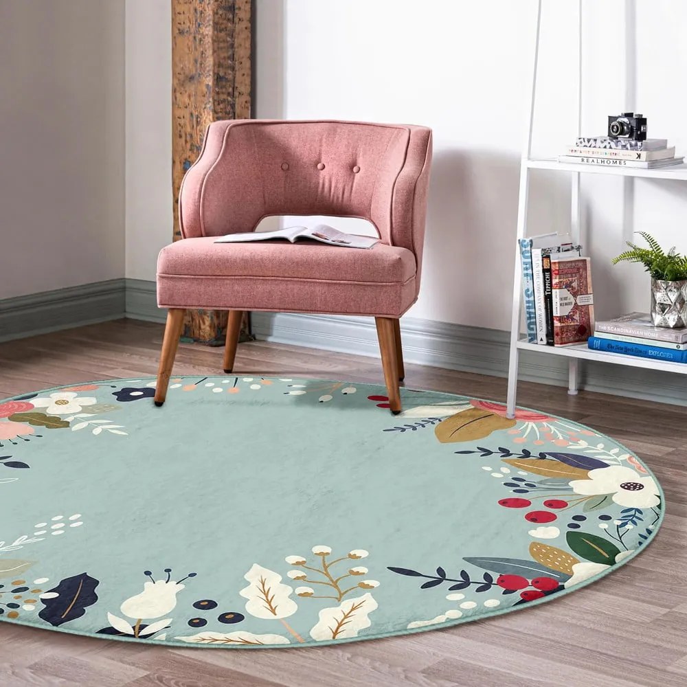 Tappeto rotondo lavabile adatto ai robot aspirapolvere ø 100 cm Comfort - Mila Home