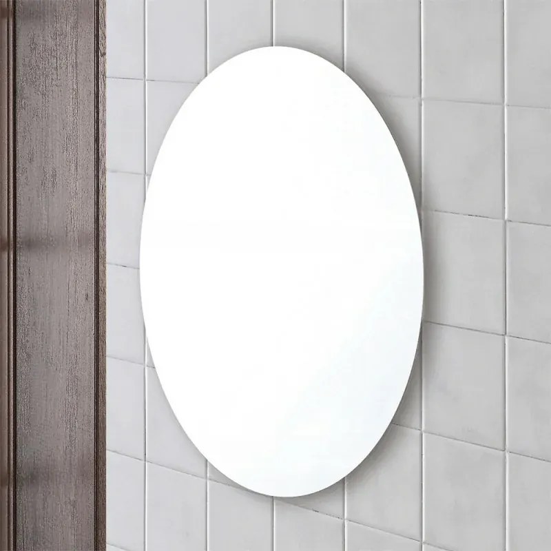 Specchio bagno ovale 65x95 cm a filo lucido reversibile