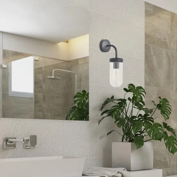 Rabalux 3310 - Applique da bagno YAGO 1xE27/60W/230V IP44 nero