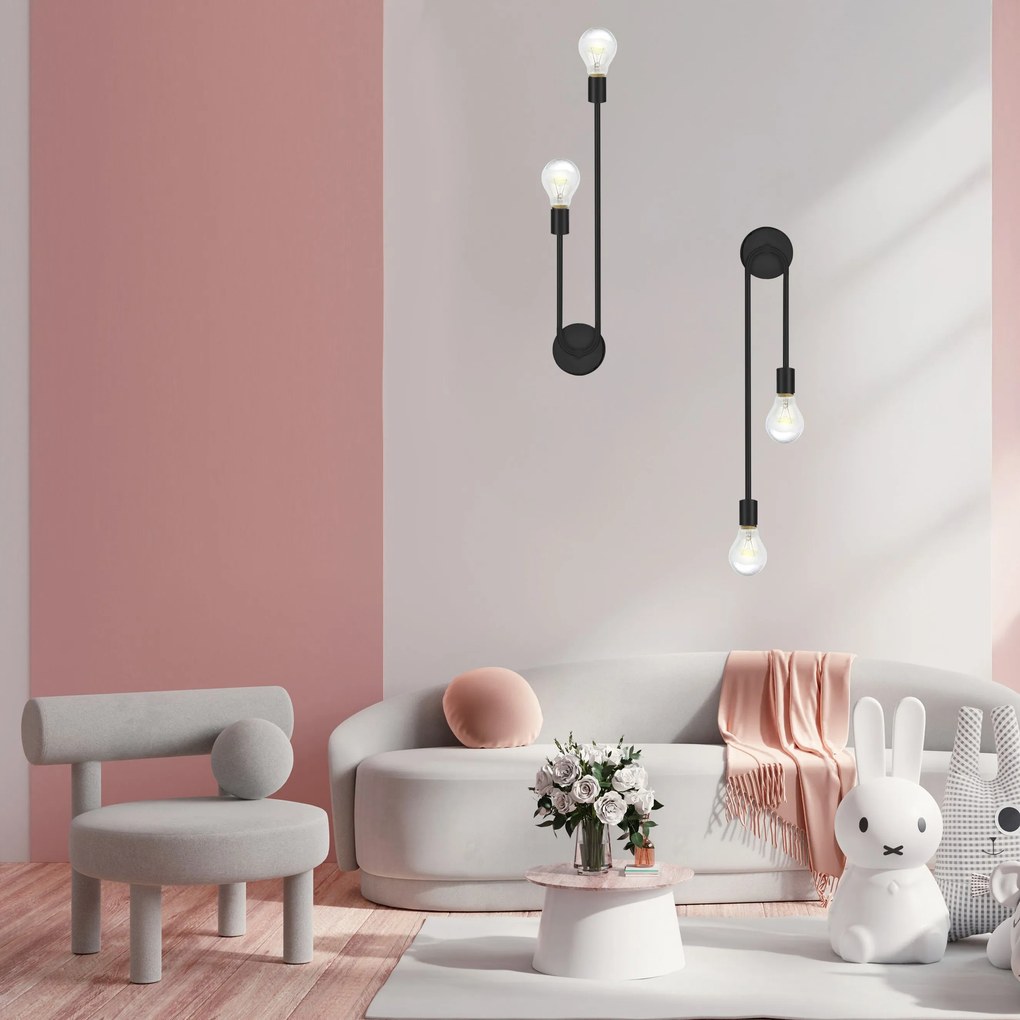 Lampada da parete APP1147-2W black