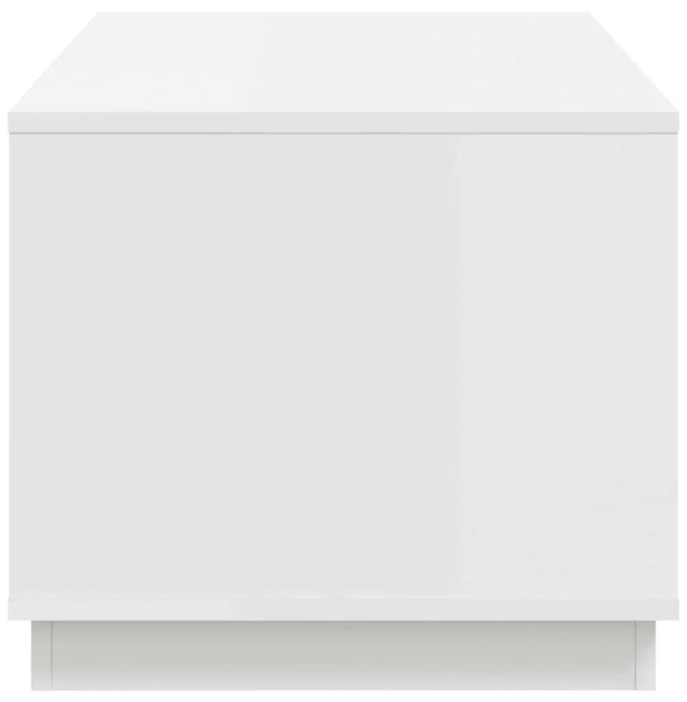 Tavolino da Salotto Bianco 102x50x44 cm in Legno Multistrato