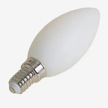 Bombilla Led E14 C35 6w Opale Bianco Caldo 2800k - Sklum