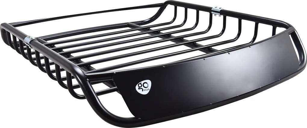Costway Cestello portapacchi universale in acciaio con portata 110 kg e supporti per barre, Portabagagli da tetto 120x98x16,5cm Nero