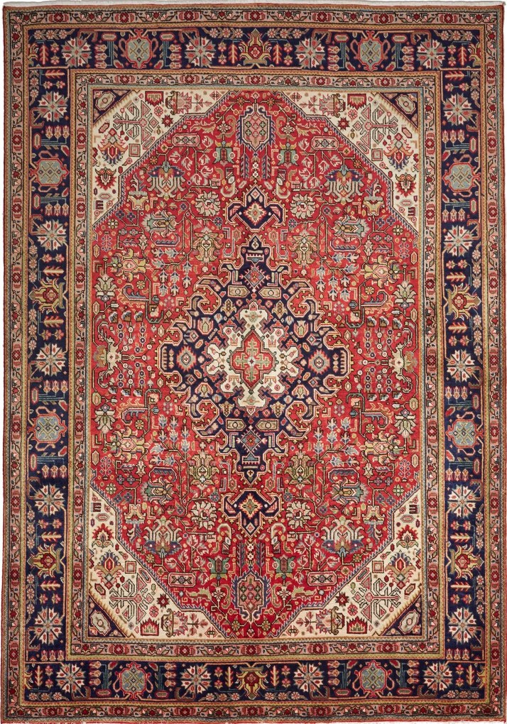 Tabriz Tappeto persiano 290 x 200 Rosso (Iran) Annodato A Mano