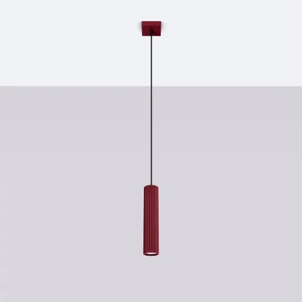 Brilagi - Lampadario a cavo CRESTO 1xGU10/10W/230V bordeaux