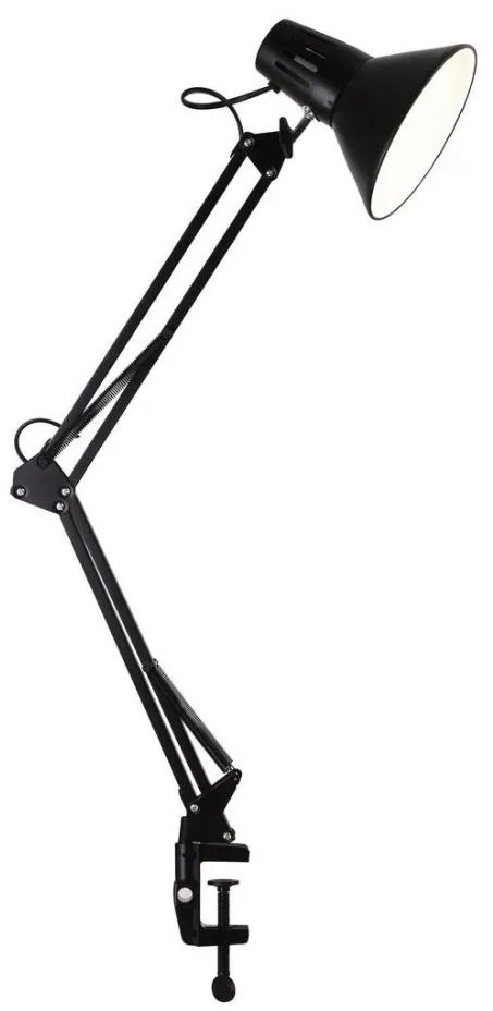 Lampada da tavolo WORKER 1xE27/10W/230V nero