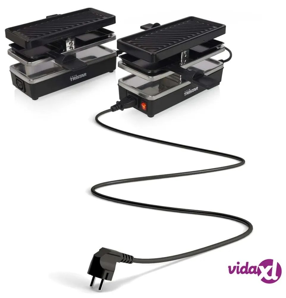 Tristar Griglia per Raclette 4 Persone RA-2742 800W 23,8x10,4cm Nera