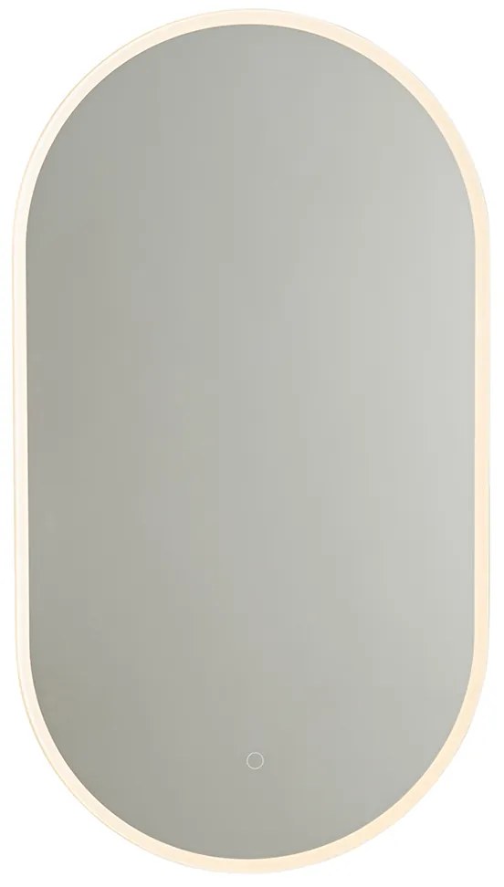 Specchio da bagno moderno con LED e dimmer touch - Bouwina