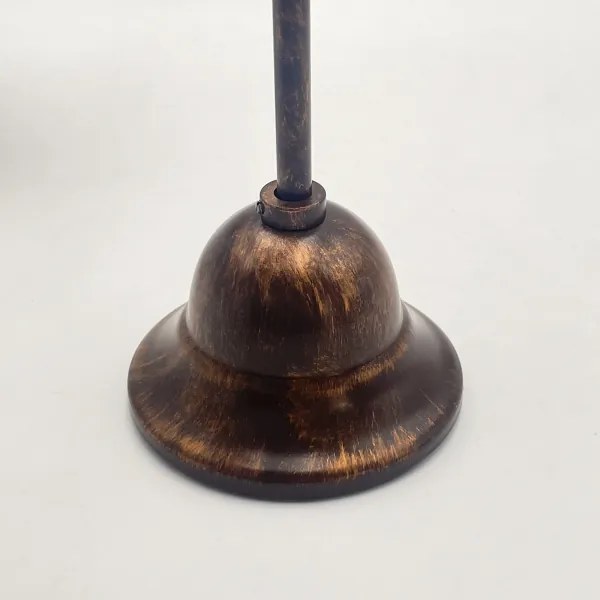 Lampadario a sospensione con catena RETRO 2xE27/60W/230V rame/patina