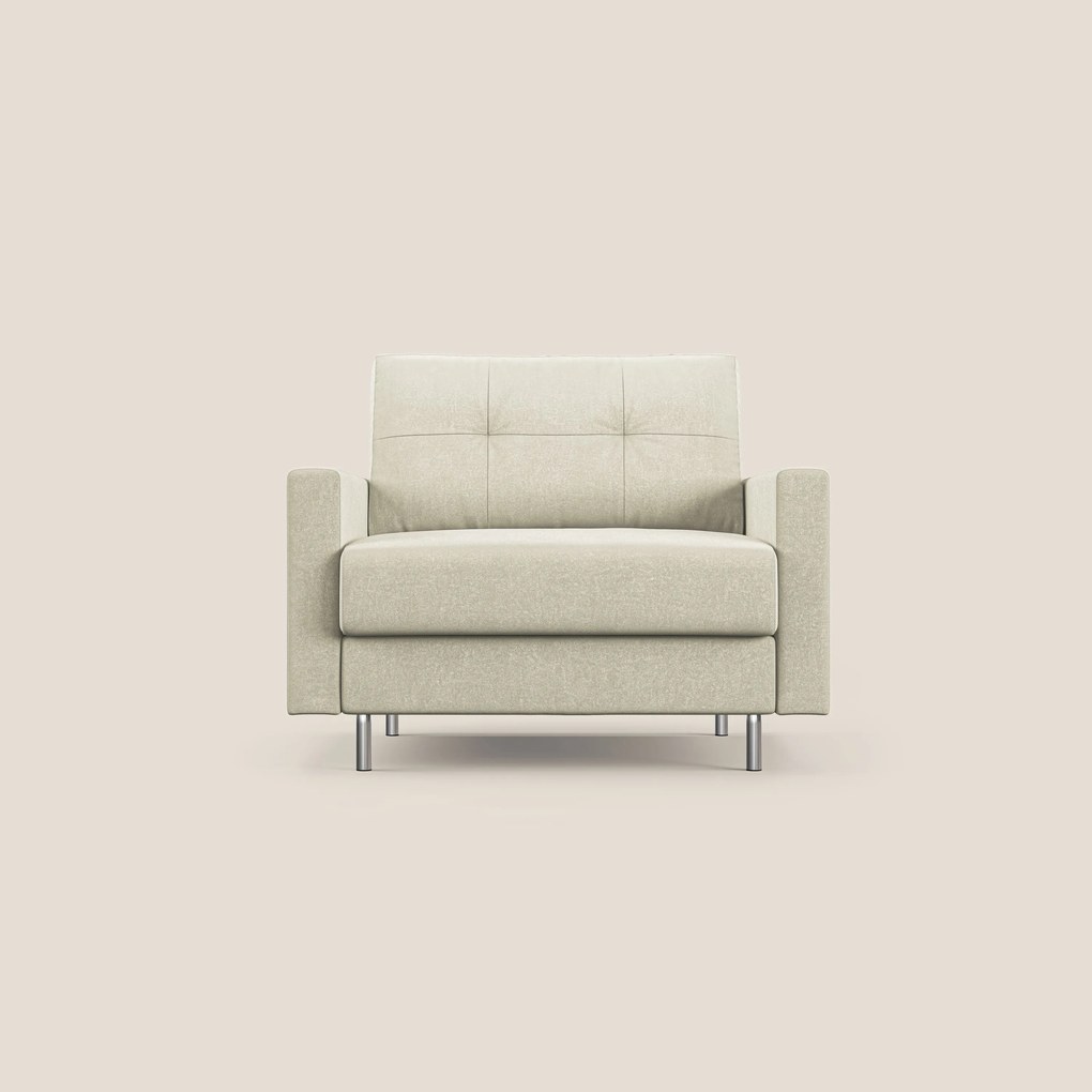 Megan poltrona letto in microfibra smacchiabile T11