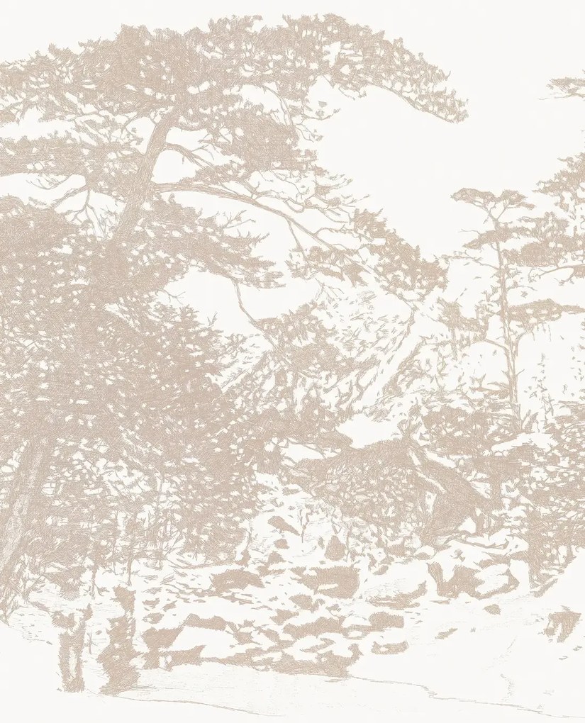 Tenue de Ville Carta da parati panoramica Ginkesai - Ivory