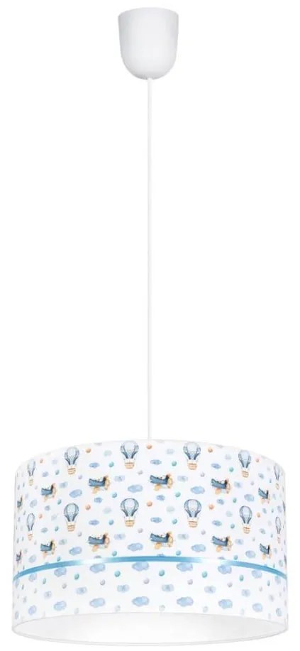 Lampadario per bambini PIKKI 1xE27/60W/230V blu