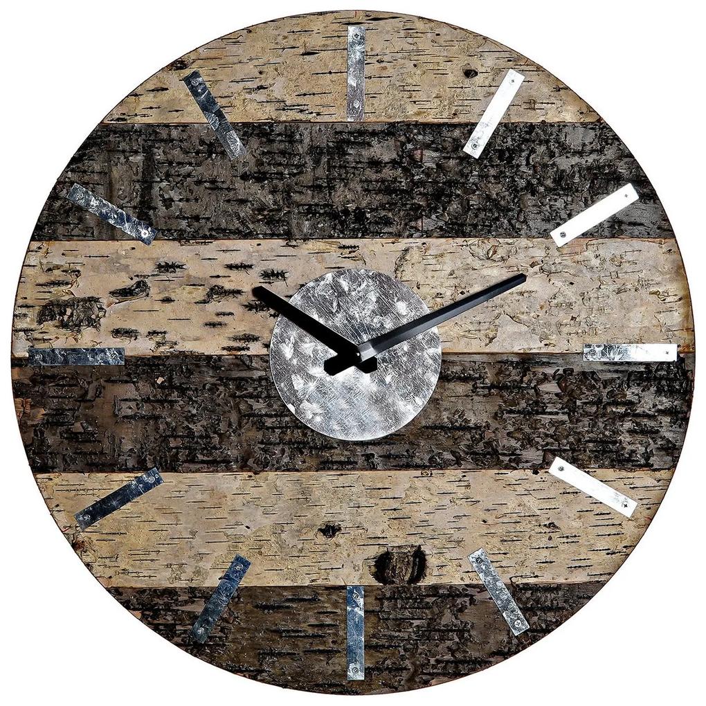Orologio da Parete DKD Home Decor 8424001775774 Metallizzato Metallo Legno Marrone (40 x 3.6 x 40 cm)