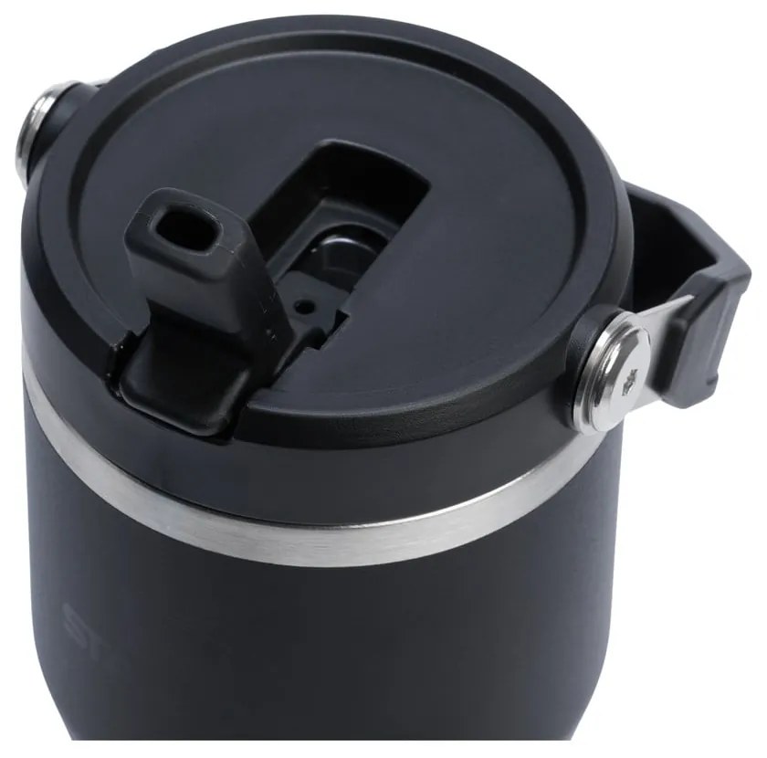 Borraccia termica nera in acciaio inox 600 ml IceFlow™ Flip Straw 2.0 Tumbler Black – Stanley