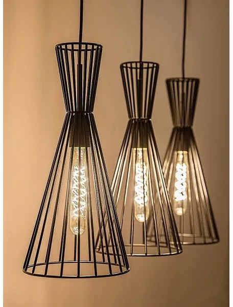 Rabalux 72006 - Lampadario a cavo LEANDROS 3xE27/60W/230V