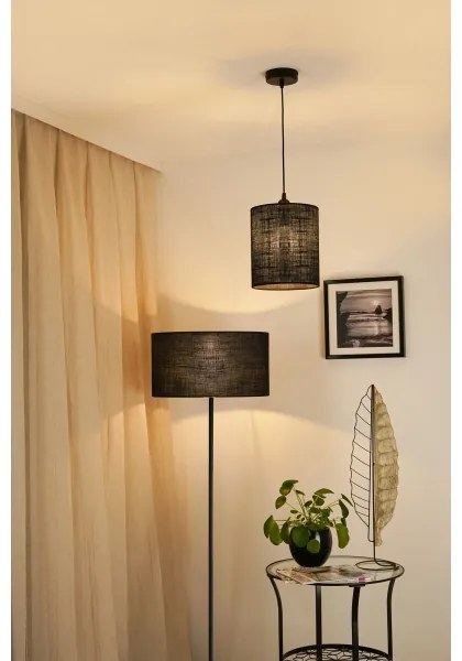 Brilagi - Lampadario a cavo TUBES 1xE27/15W/230V Ø 20 cm nero