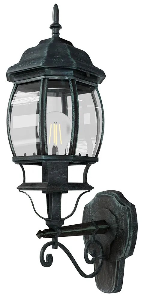 Applique da Esterno Storica E27 IP54 Verde Anticato - Serie BELLINI 1A