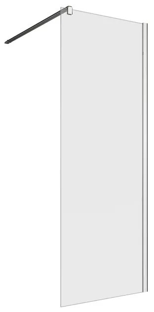 Walk-in neo L 70 x H 200 cm, vetro 8 mm vetro senza finitura / trasparente cromo