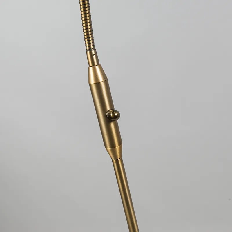 Lampada da terra moderna bronzo incl. LED - Eva