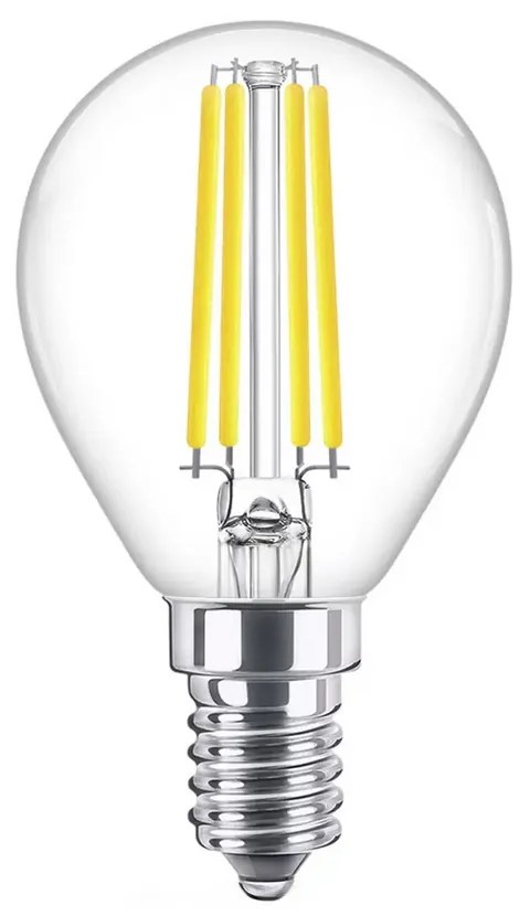 Lampadina Led a Filamento E14 G45 a sfera 6W Classe C alta efficienza Bianco neutro 4000K Novaline