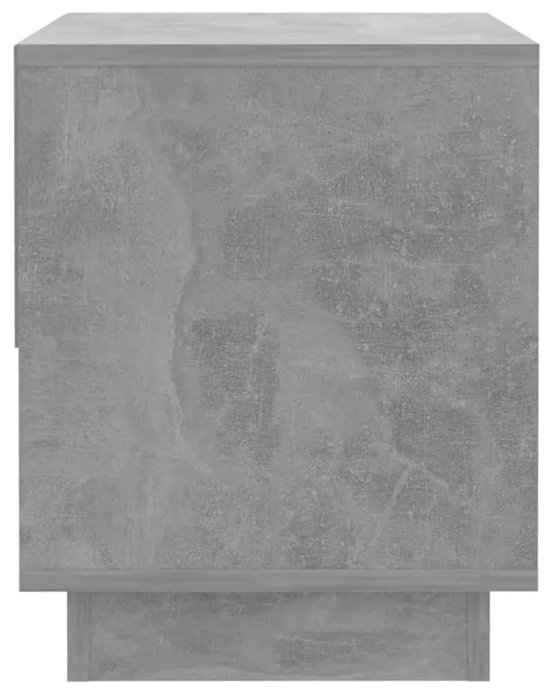 Comodini 2 pz Grigio Cemento 45x34x44 cm in Truciolato