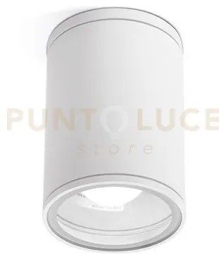 Ges1001- plafoniera alluminio bianco 1 luce attacco e27 ip65