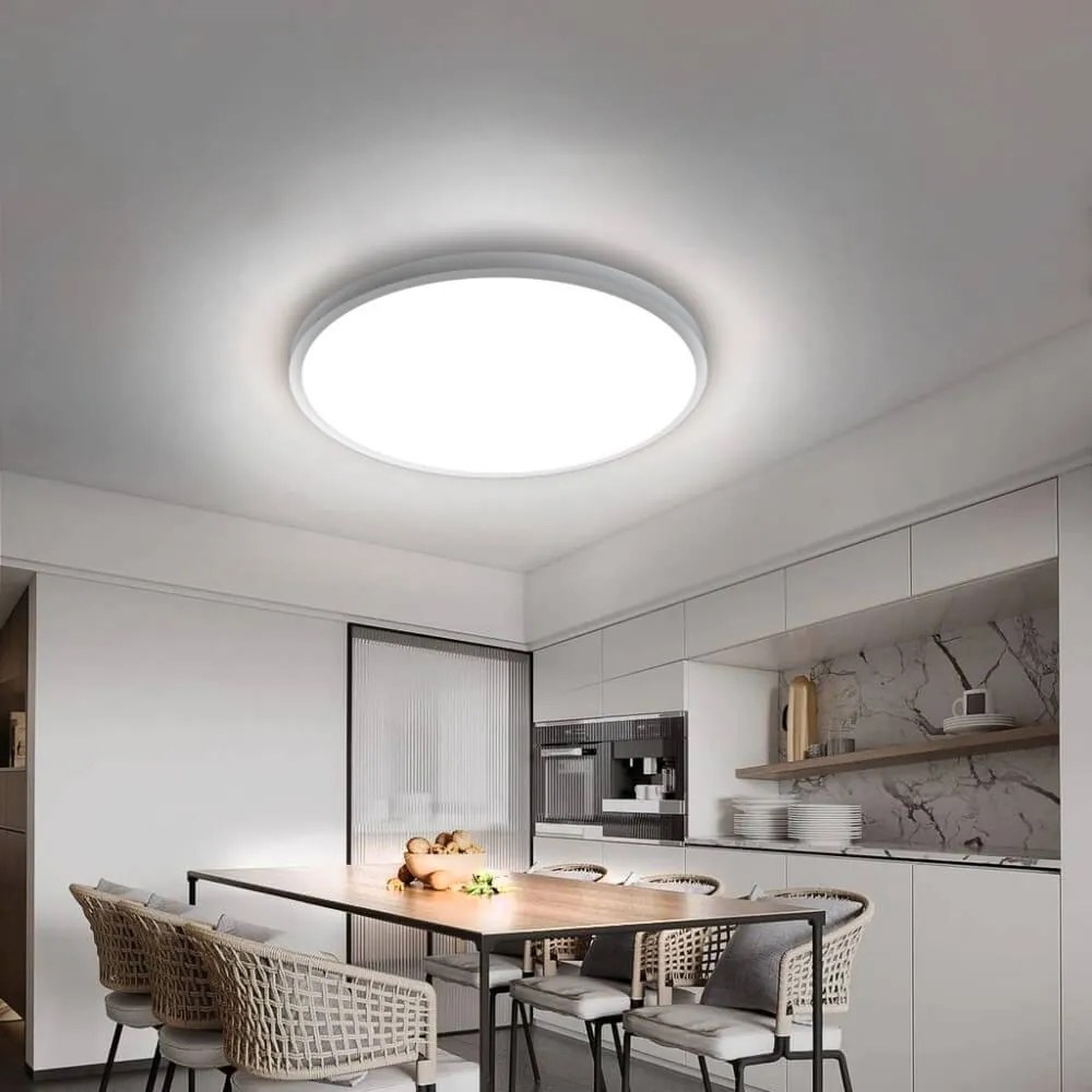 Plafoniera LED 48W - 105lm/W - UGR19 - Ø50cm Colore Bianco Naturale 4.000K