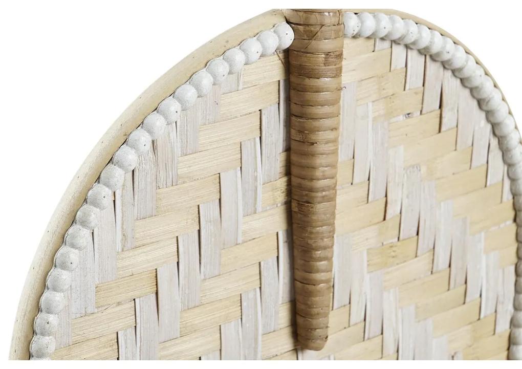 Decorazione da Parete DKD Home Decor Marrone Bianco Ventaglio Bambù (27 x 2 x 64 cm) (27 x 2 x 55 cm)