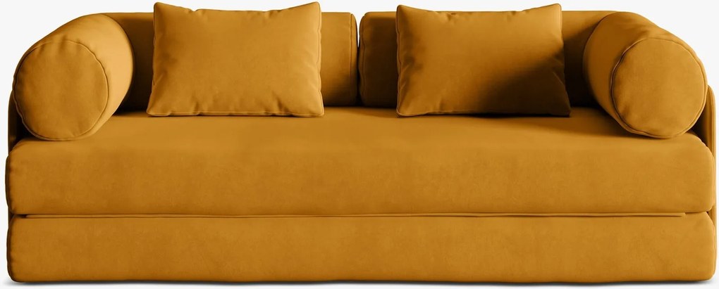 Divano letto Dreamy 3 posti in velluto – L206 cm
