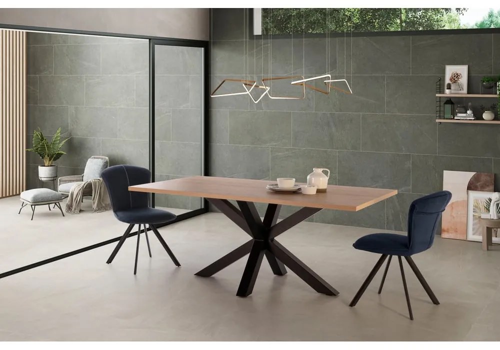 Tavolo da pranzo con piano in rovere 100x180 cm Comba - Marckeric