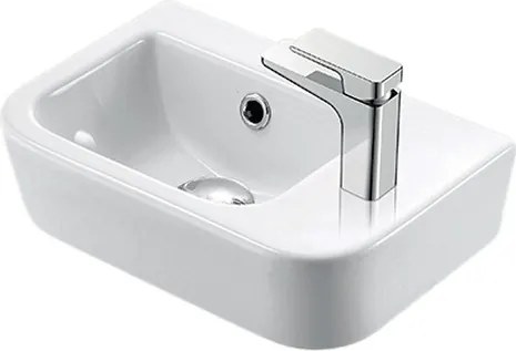 Lavamani piccolo 37 cm con foro miscelatore a destra Marie-MR - KAMALU