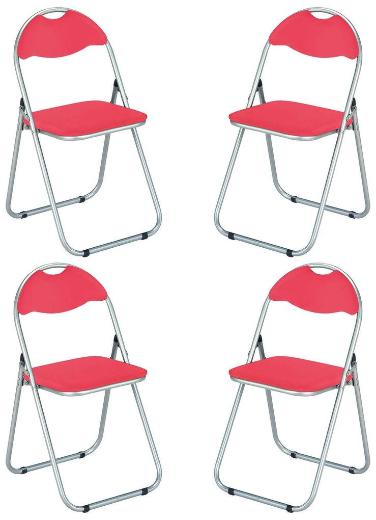 LUCIE ROUND - sedia pieghevole salvaspazio set da 4