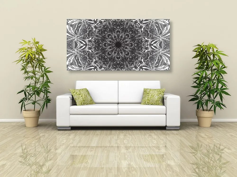 Quadro su tela – Rosetta in bianco e nero