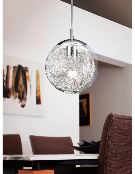 Eglo 93073 - Lampadario LUBERIO 1xE27/60W/230V Ø 25 cm