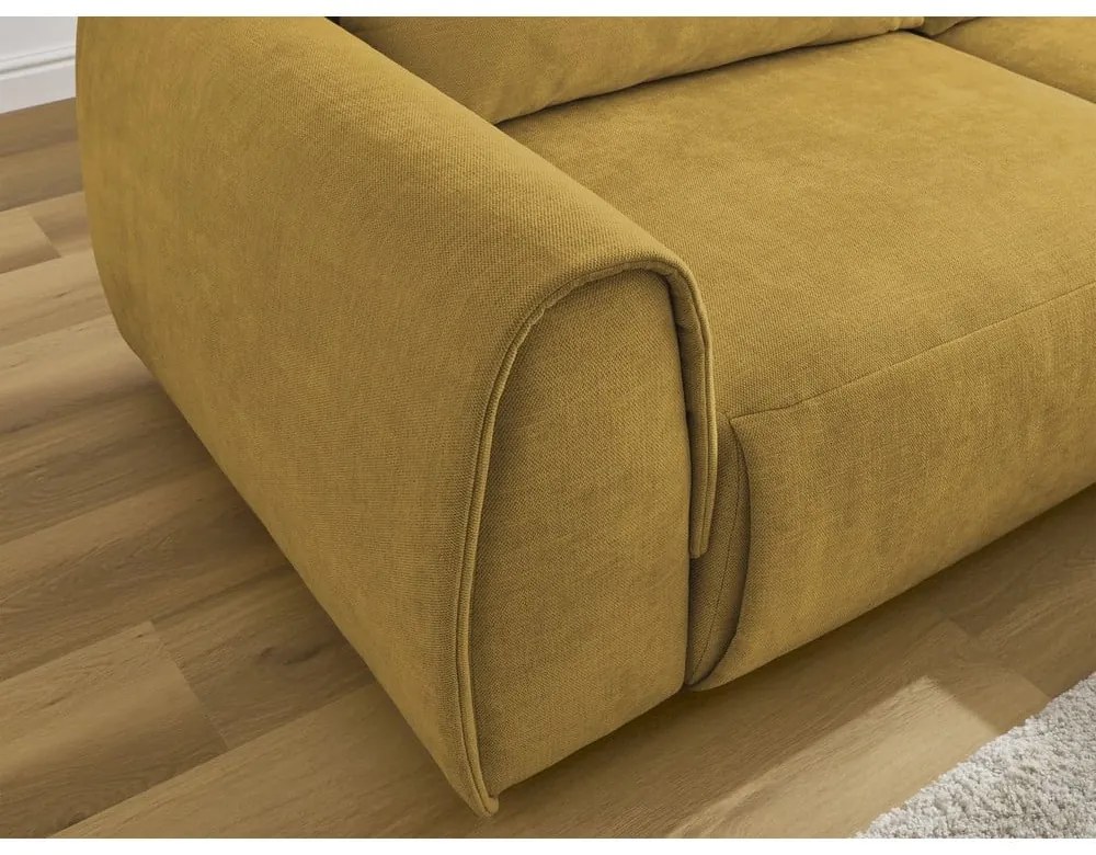 Divano angolare in giallo ocra Aden – Bobochic Paris