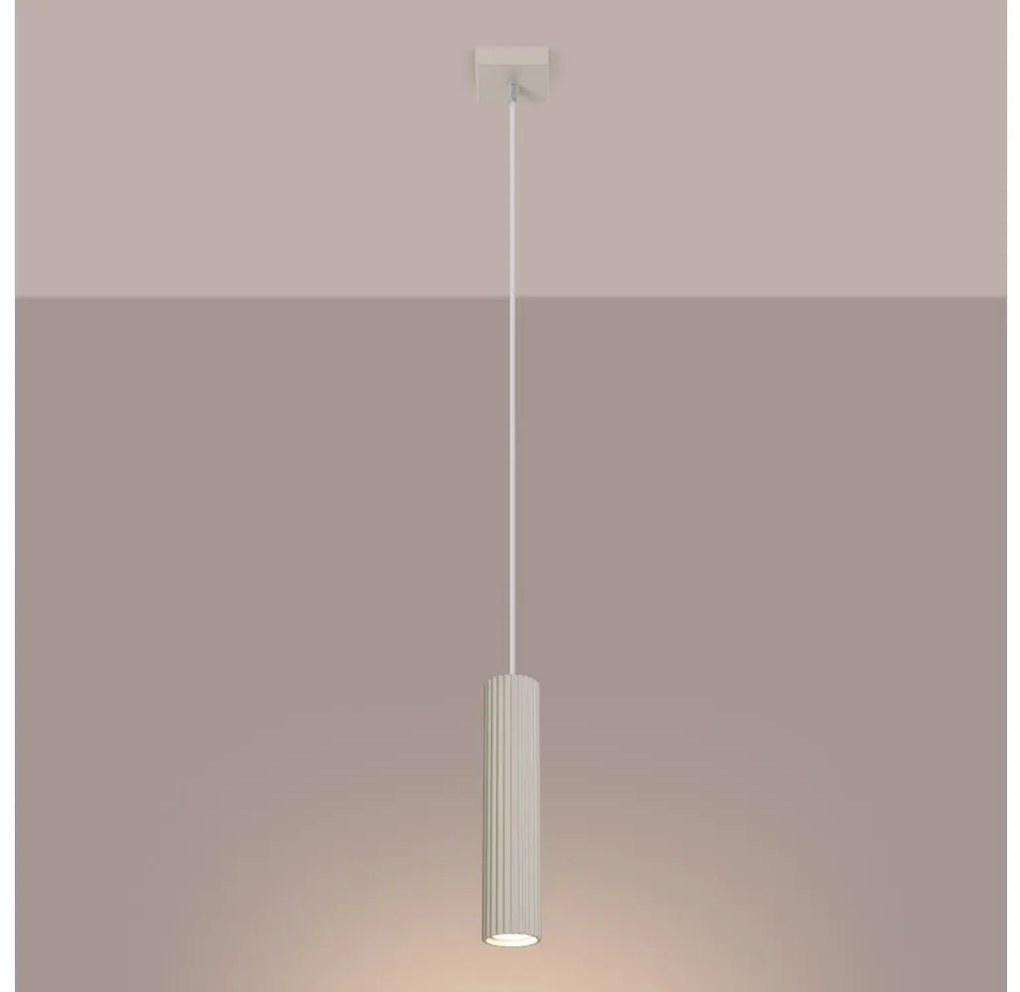 Brilagi - Lampadario a sospensione con filo CRESTO 1xGU10/10W/230V color crema